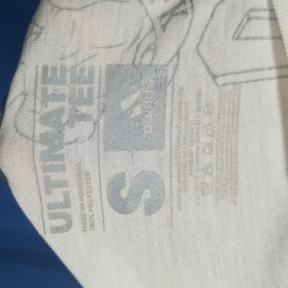 Adidas Men's White with Gray Graphics T-shirt Size S - Picture 8 of 10